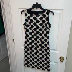 Ralph Lauren black & white sequin dress